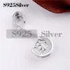 Swan Hanger Base 925 Sterling Silver Pearl Vindingen 925 Pearl Mounting for DIY Maken 5 stuks