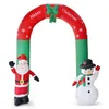 Christmas Decorations Inflatable Arch Santa Claus Snowman Xmas Outdoors Ornament Shop Yard Decor1