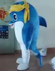 2019 Factory Outlets EVA Material Blue and yellow dolphin Mascot Costumes Cartoon Apparel Birthday party Masquerade