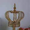 Portacandele Portacandele in metallo Candelabri dorati Stand per matrimoni alla moda Squisito candeliere da tavolo Decorazioni per la casa di Natale