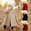 Baby Girl Clothes Ins Winter Teench Coats Kids Designer Kurtki Niemowląt Długi Rękaw Przycisk Płaszcz Dust Dzieci Moda Odzież wierzchnia Odzież B6016