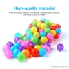 500 Uds bola colorida respetuosa con el medio ambiente bola de plástico suave océano divertido bebé chico nadar pozo juguete piscina de agua ola de mar bola diámetro 5,5 cm