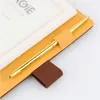 0.7mm Metal Gold Sivler Ballpoint Pens for Writing School Office Business Supplies