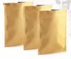 Custodia a chiusura zip Doypack in carta Kraft da 100 pezzi con foglio di alluminio per alimenti, tè, snack e caffè, richiudibile a chiusura lampo/sacchetto con cerniera