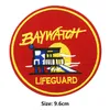 Zbawienie Baywatch Ratownik Haftowane Ubrania Patch Żelazka Na Plastrze Do Gry Odzieżowe Odznaki Naklejki Aplikacje odzieżowe