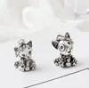 Nowy 20 sztuk Srebrny Urok Koraliki Bulldog Labrador Bull Terrier Dangle European Charms Fit Kobiety Pandora Bransoletki Naszyjnik Bransoletki DIY Biżuteria