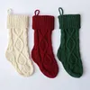 Decor malha Meias do Natal Knitting Socks Gift Bag Lareira Xmas partido Home