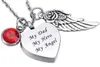 Stainless Steel Cremation My Dad My hero My angel Heart Memorial birthstone Pendant Ashes Urn Necklace customized Name Engraved5197429878