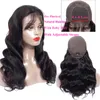 Pas cher 8A Brésilien Vague Profonde Naturel Aspect Cheveux dentelle frontale perruques de cheveux humains Pour Femme Noire 1030 pouces Entier 9482379