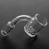 Röktillbehör 25mm XL Quartz Banger Nail 4mm Tjock Botten Platt Topp 10mm 14mm 18mm Kupollösa spikar Glas Vattenrör