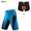 WOSAWE Pantaloncini da ciclismo MTB Pantaloncini da bicicletta per bici Traspirante Vestibilità ampia Sport all'aria aperta Equitazione MTB con tasche con cerniera