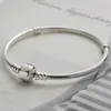 Women Mens Bracelets 925 Sterling Silver DIY Charms Jewelry for Pandora Moments Snake Chain Bracelet with Original box High quality