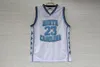 Stitched Youth North Carolina Tar Heels 23 Michael Jor dan NCAA College Basketball Jersey Doppia cucitura Nome e numero Spedizione veloce