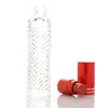 12ml Praça de vidro frasco Frasco de perfume da composição recipiente de água recarregáveis ​​garrafas Pulverizador de vidro claro Cosmetic Container LX1680