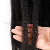 3 Packs 18 Zoll Lange Marley Bulk Kinky Flechthaar Afro Kinky Curly Häkeln Zöpfe Haare für schwarze Frauen 18quot 1B1290808