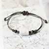 12 Constellations Rope Armband för män Kvinnor Par Armband Handgjorda Keramiska Charm Armband Zodiac Bangle Par Smycken Gåvor