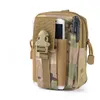 Molle Tactical Pockets Waterproof Tactical Waist Pack Outdoor Camping Bag Camouflage Running Mobile Phone Pouch with Zipper