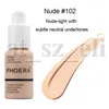 PHOERA 10 색 페이스 메이크업베이스 컨실러 Eye Contour Corrector 크림 리퀴드 파운데이션 Corrective Primer Make Up Cream