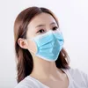 Maski jednorazowe 3 maski 3 warstwowe oddychające usta osłona antypa powietrza ochrona zanieczyszczeń pętli do usznicy pętli pętli maski
