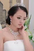 2019 Blingbling Bridal Jewelry, Marriage Butterfly Big Water Drop Collar Pendientes Set Wedding Jewelry Bride Evening Jewelry Accessories