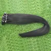 Rak keratinkapslar Human Fusion Hair Flat Tip Machine Made Remy Pre Bonded Hair Extension 16 "20" 24 "1g / s 100g