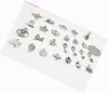 50pcs / lot style de mélange Style Silver Pendentif Charms Conclusions Composants pour Bracelet de cadeau de bijoux bricolage PD2