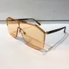 Wholesale-Luxury 0291 선글라스 여성을위한 패션 선글라스 랩 선글라스 하프 프레임 코팅 미러 렌즈 탄소 섬유 다리 여름 스타일.