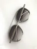 نظارة شمسية TB810 بايلوت رمادي / فضي عدسات عاكسة 810 نظارات شمسية رجالية جديدة مع صندوق