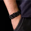 3 estilos 8mm preto pedra de lava pérola pulseira cruz difusor de óleo essencial pulseira para mulheres homens jóias