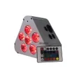 4ピースLED PAR50ライトAKKUアップライティング6X18W RGBWA UV 6 In1バッテリー電源ワイヤレスPARは、Uplight Wall Washer Truss Bar Lighting DJS