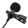Mini 3.5mm Jack Mikrofon Lavalier Tie Clip Mikrofoner Microfono Mic För Talande Tal Föreläsningar 1,5m Långskabel Gratis frakt 75
