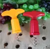 Kitchen Bar Plastic Red Wine Bottle Opener Plug Device Champagne Grape Metal Drill Corkscrew Tools Home Creative Accessories 50pcs/lot G805