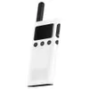 1s открытый Walkie Talkie расположение обмена мобильный телефон частота записи FM-радио-Белый