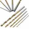 50 pcs hss cobalt twist drill hssco for hard metal stainless steel high speed steel straight shank hss titanium alloy drill set 1mm3mm