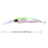 Newup 6PCS 14.5cm 12.7g品質ミニョウPescaria Wobblers Fishing Lure 3Dアイベーストップウォーターハードベイトクランクベイト釣りタックル