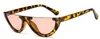 Cat Eye Sunglasses Women Cool Trendy Half Frame Rimless Fashion Designer Sun glasses For Female 10 colors 20PCS