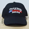 Baseballkappe Baumwolle Stickerei Trump 2020 Caps Atmungsaktive Baseball-Sportmütze 3 Farben Republikanische Baseballkappe DH0510