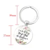 Fashion Biblical Texts Keychains Round Glass Dome Keyrings Metal Creative Key Chain For Party Favor Souvenirs ZZA1105