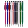 Penna touch screen stilo 2 in 1 Penna touch capacitiva in cristallo colorato per iPad iPhone HTC Samsung Touch Pen per iPad iPhone HTC Samsung