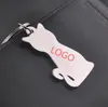 500 sztuk Nowa Moda Kreatywny Model Kot Brelok Popularny Keyring Metal Breloczek Prezent SN1845