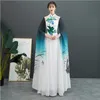 Cheongsam stil långärmad klänningar sexig se genom tillbaka kvinnor kvällsklänningar orientalisk formell fest klänning vintage applique vestido