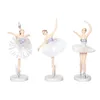 3PCS Ballerina Statue Desktop Ozdoba tańcząca dziewczyna rzemieślnicza sztuka figurki wystrój domu