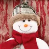 Decorazioni natalizie Simpatiche decorazioni natalizie Ornamenti di Babbo Natale Borsa regalo per calze Pupazzo di neve Decorazioni per renne Forniture per alberi1