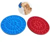 Dog bath licking pad round silicone bone pad with sucker dog bath licking pad