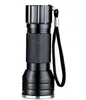 Lanterna roxa 395nm 21LED 21 LED UV Ultra Violeta Tocha Lâmpada Mini UV Flash Light para luz negra Detecção invisível finde9810519