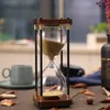 Other Clocks Accessories 30 Minutes Hourglass Sand Timer For Kitchen School Modern Wooden Hour Glass Sandglass Clock Timers Home4059894