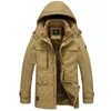 Marca Jaqueta de inverno Men Windbreaker grossa parka de colarinho de colarinho com capuz Parkas Hombre Invierno Plus 5xl Coat