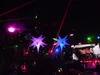 Hängande uppblåsbara ballongstjärna med LED-ljus för nattklubb eller bröllopsfestmusikpark takdekoration