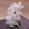 Fashion Transparent foglia modello di foglia vite con acrilico flwoer e imitazione perla gioielli da sposa gioielli da sposa regalo di nozze