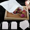 100pcs/paket çay poşetleri 5.5 x 7cm Boş Kokulu Çay Poşetleri Dize iyileştirme Conta Filtre Kağıdı